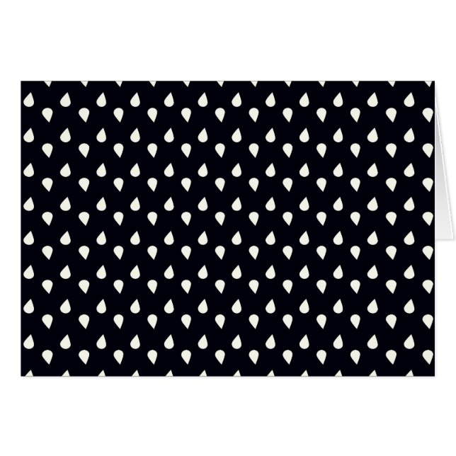 Svarta och vita fläckar hälsningskort (Framsidan Horizontal)