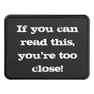 Svarta och vita fulch Hitch Cover V07 Dragkroksskydd