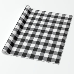 Svarta och vita Gingham Presentpapper