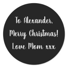 Svarta och vita God jul från Mamma-märkre
