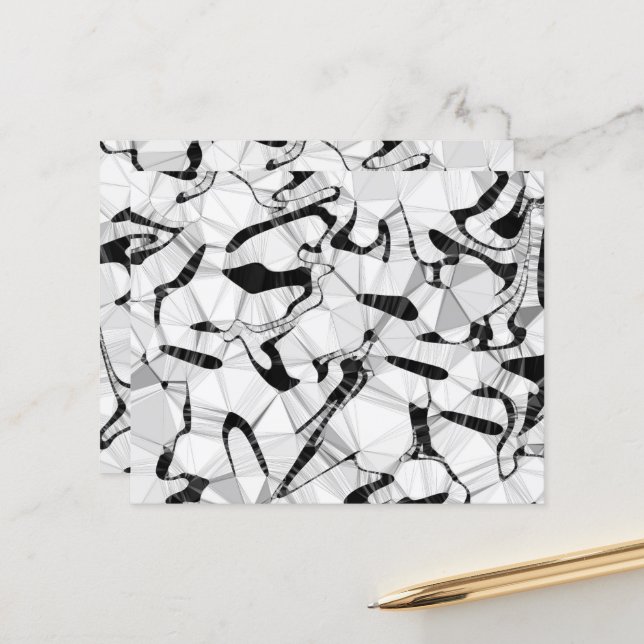 Svarta och vita i Rörelse Pappra Lakan (Fram/Back In Situ)