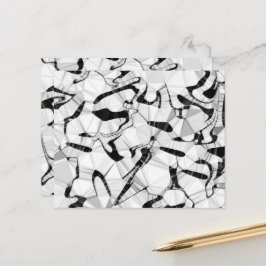 Svarta och vita i Rörelse Pappra Lakan