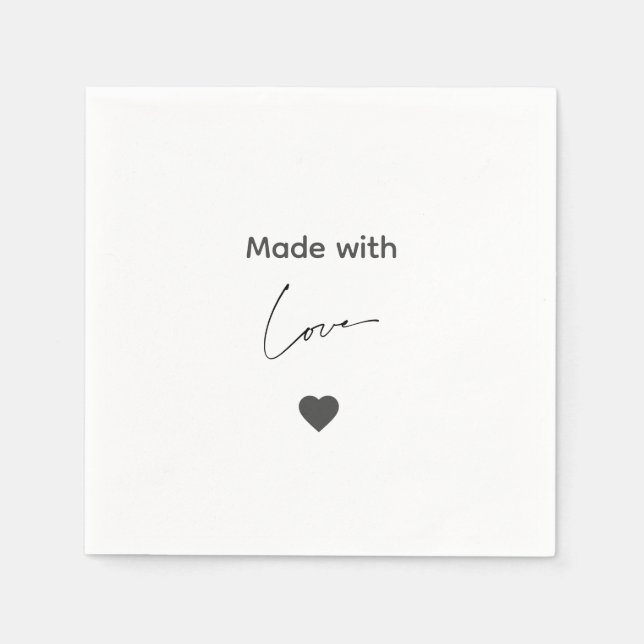 Svarta och vita kantiga grungiga Halloween servett (Framsidan)