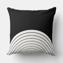 Svarta och vita kapslade Geometric Black Circles