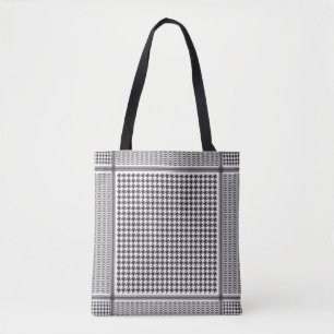 Svarta och vita Keffiyeh Tygkasse