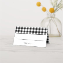 Svarta och vita Land Gingham Mönster