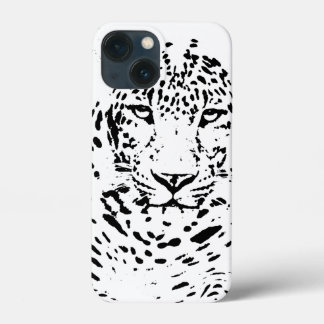 Svarta och vita leopard Fodral-Mate iphone case