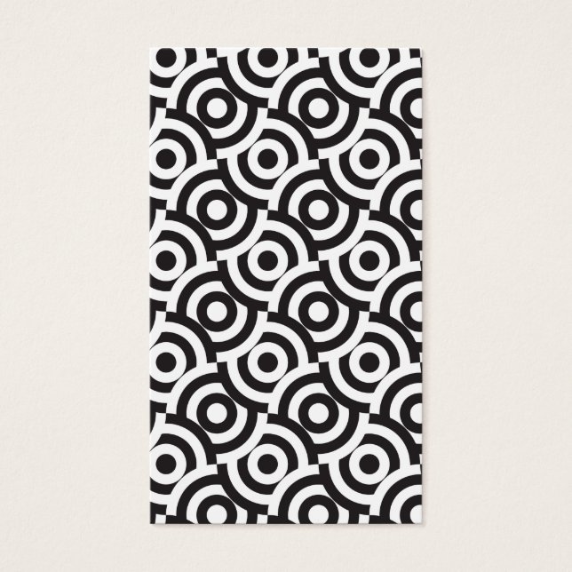 Svarta och vita mål visitkort (Framsidan)