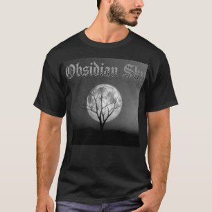 Svarta och vita Måne Träd Sten T Shirt