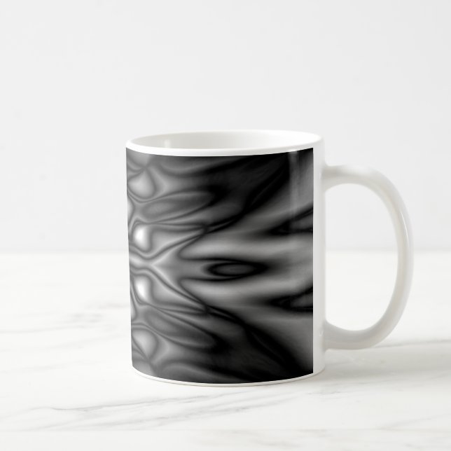 Svarta och vita mönster kaffemugg (Höger)