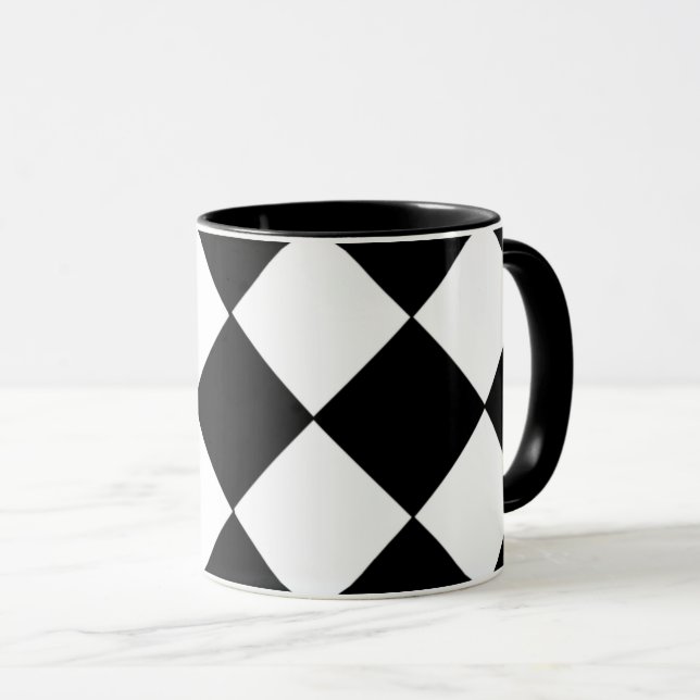 Svarta och vita Mugg (Framsida höger)