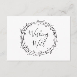 Svarta och vita önskar sig lycka till. Botaniska b Tilläggskort