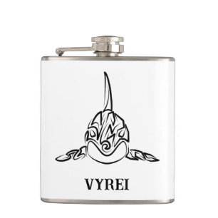 Svarta och vita örter fickplunta