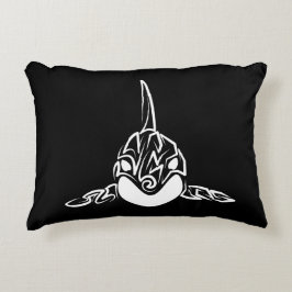 Svarta och vita örter prydnadskudde