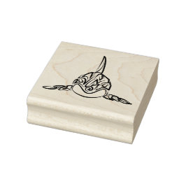 Svarta och vita örter stämpel