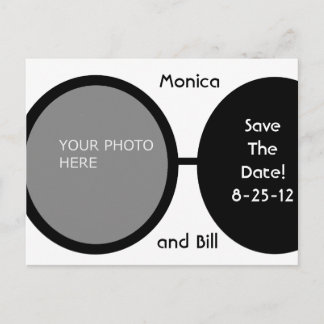 Svarta och vita pärlor meddelande vykort