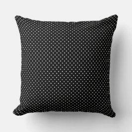 Svarta och vita Polka dots Dekorativ kudde