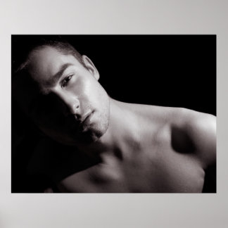 Svarta och vita Porträtt Poster