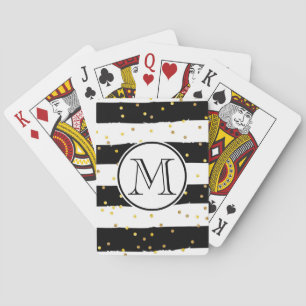 Svarta och vita Rand Casinokort