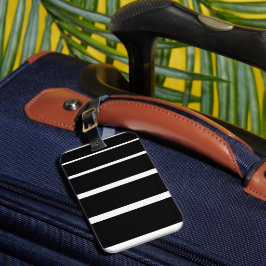 Svarta och vita Rand iphone case Bagagebricka