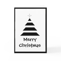 Svarta och vita rand Julgran