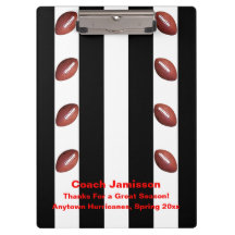 Svarta och vita Rand, tack för fotboll, Coach Namn