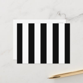 Svarta och vita ränder, randigt mönster, linjer vykort