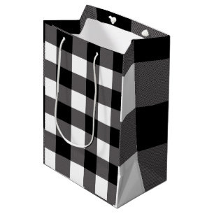 Svarta och vita rutiga rutor Buffalo Plaid