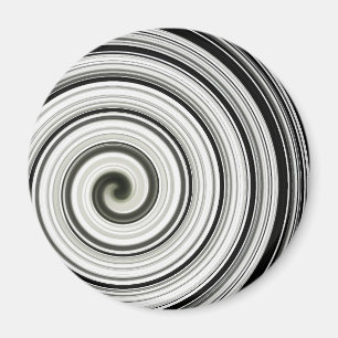 Svarta och vita spiral magnet