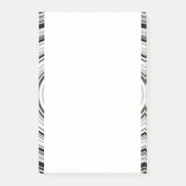 Svarta och vita Spiral Post-it Block