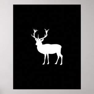 Svarta och vita Stag Party Bachelors Party Poster