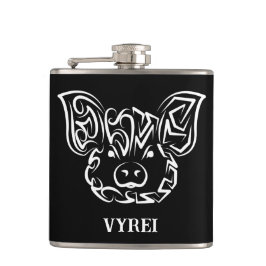 Svarta och vita stammen Gris Fickplunta