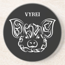 Svarta och vita stammen Gris
