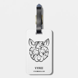 Svarta och vita stammen Råtta Bagagebricka