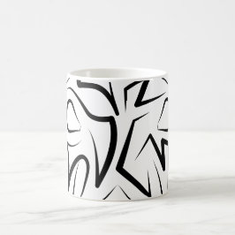Svarta och vita stammen Råtta Kaffemugg