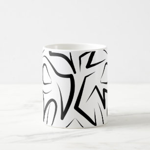 Svarta och vita stammen Råtta Kaffemugg