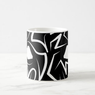 Svarta och vita stammen Råtta Kaffemugg