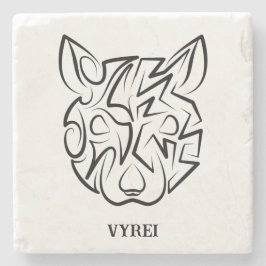 Svarta och vita stammen Råtta Stenunderlägg