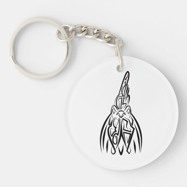 Svarta och vita stammen Tupp (Framsidan)