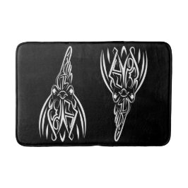 Svarta och vita stammen Tupp Badrumsmatta