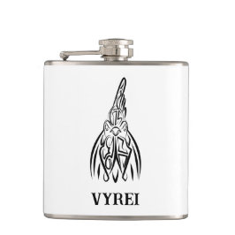 Svarta och vita stammen Tupp Fickplunta