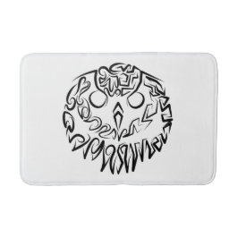 Svarta och vita stammen Uggla Badrumsmatta