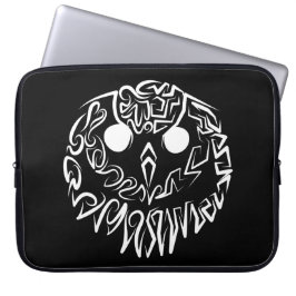 Svarta och vita stammen Uggla Laptop Fodral