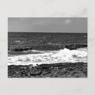 Svarta och vita standard vykort för postbefordran