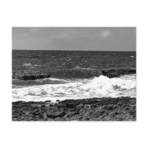 Svarta och vita standard vykort för postbefordran