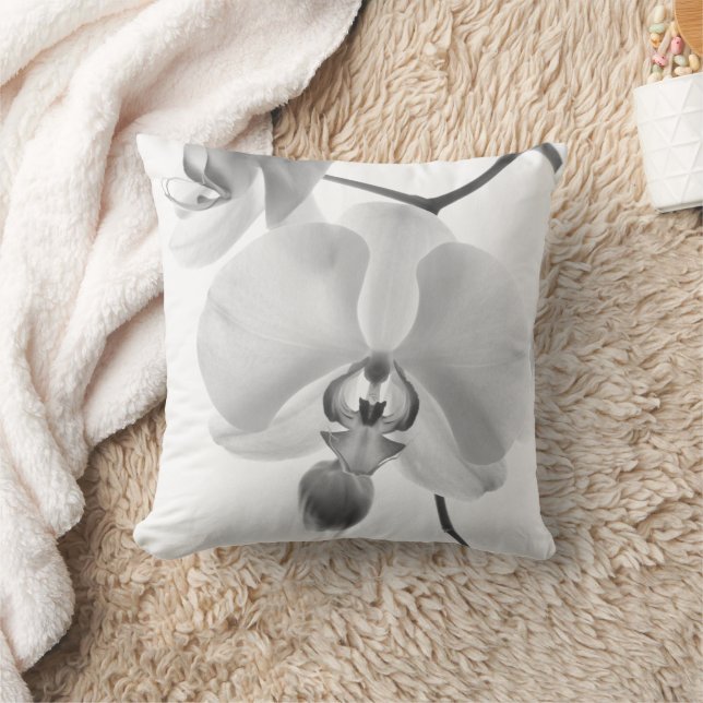 Svarta och vita stavar på Stem Pillow Kudde (Filt)