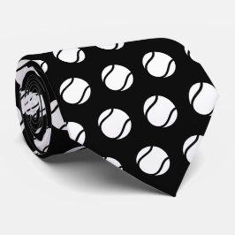 Svarta och vita tennis Boll Mönster Athletic Stil Slips