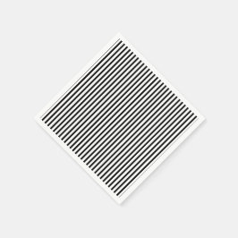 Svarta och vita Thin Streck Pappersservett