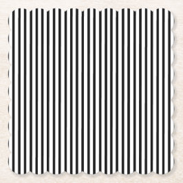 Svarta och vita Thin Streck Underlägg Papper