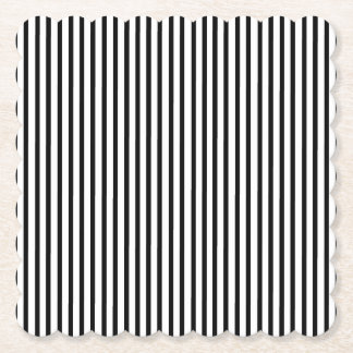 Svarta och vita Thin Streck Underlägg Papper